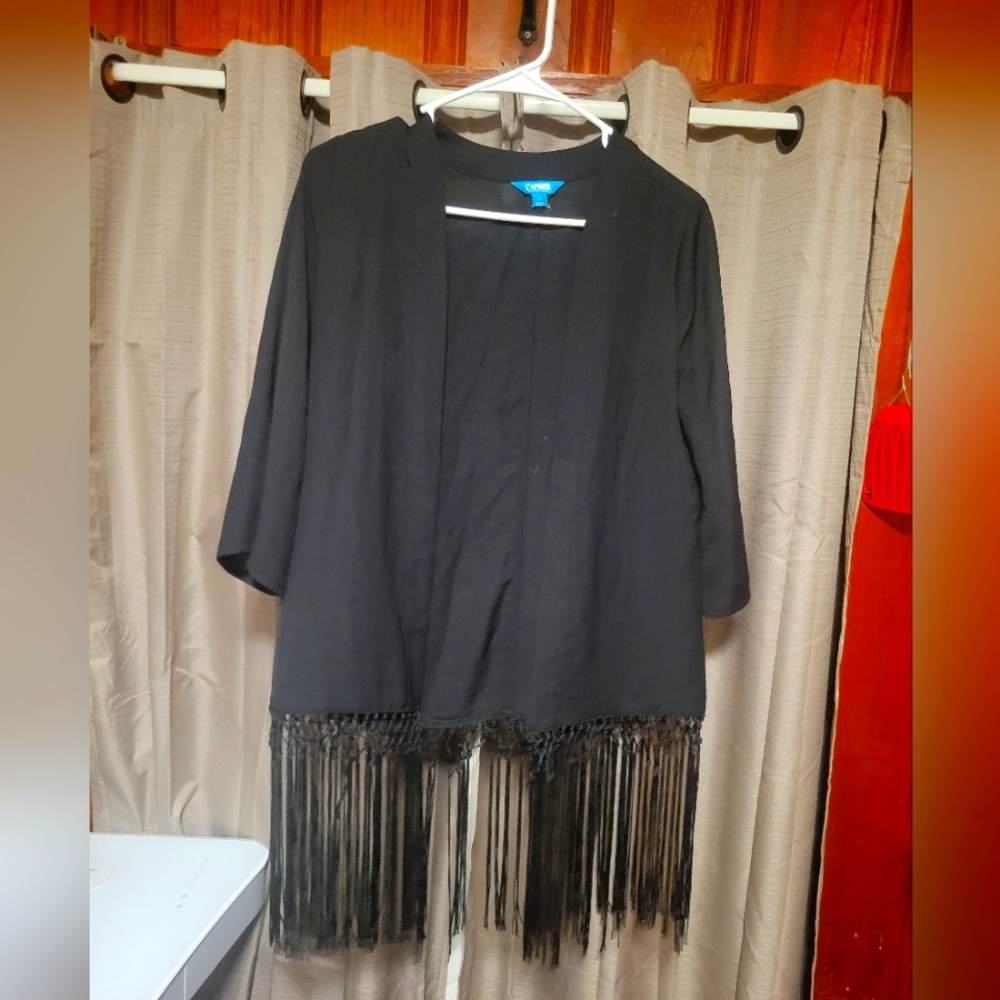Black cardigan